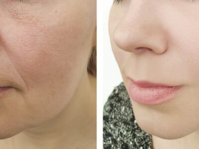 Patient's Skin Before And After A Chemical Peel In Wilmington