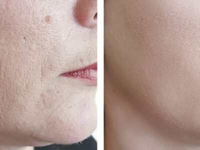 Patient Before And After Chemical Peel Treatment
